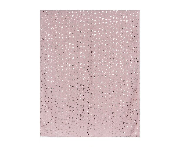 langer Schal mit Dreieck Muster von intrigue in rosa mit Metalldruck, Polyestergemisch