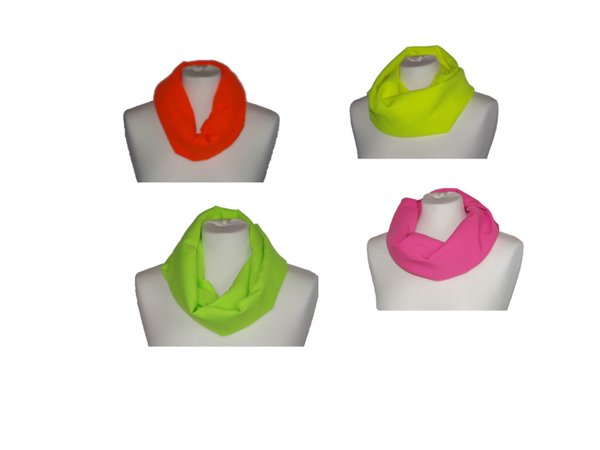 Schlauchschal Loop Neon Farben, 100% Polyester